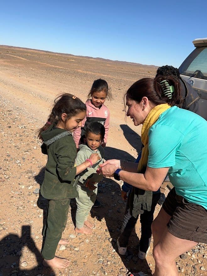 EC CEO interacting with kids