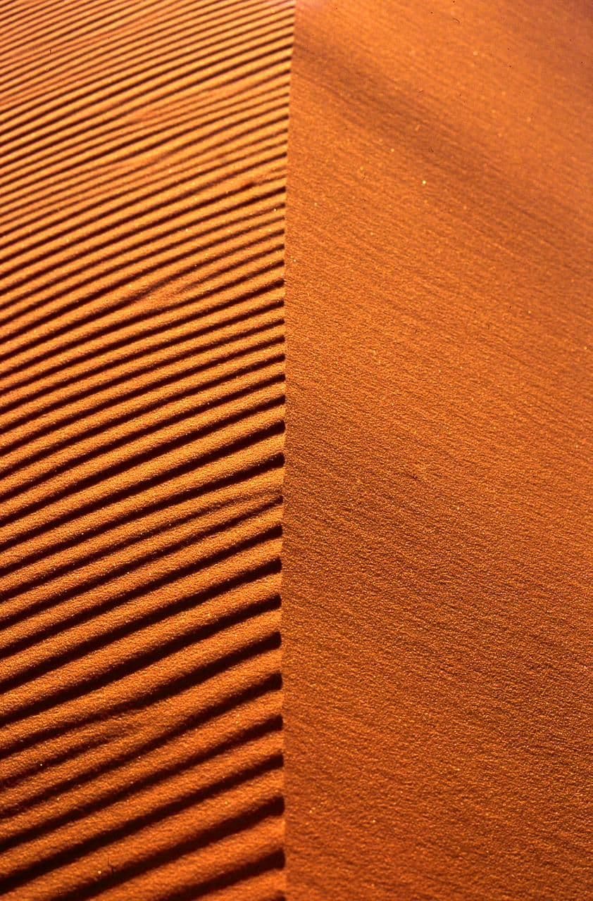 Two sand patterns