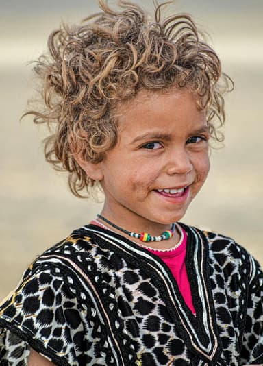 Smiling kid in Morocco